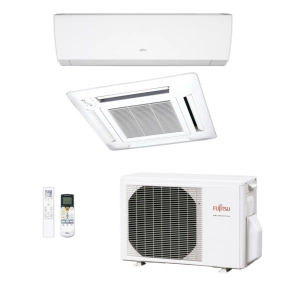 Ar-Condicionado Multi Split Inverter Fujitsu 14.000 (1x Evap HW 7.000 + 1x Evap Cassete 4 Vias 9.000) Quente/Frio 220V