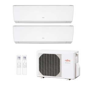 Ar-Condicionado Multi Split Inverter Fujitsu 14.000 (2x Evap HW 9.000) Quente/Frio 220V