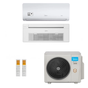Ar-Condicionado Multi Split Inverter Midea 18.000 (1x Evap HW 9.000 + 1x Evap Cassete 1 Via 18.000) Quente/Frio 220V