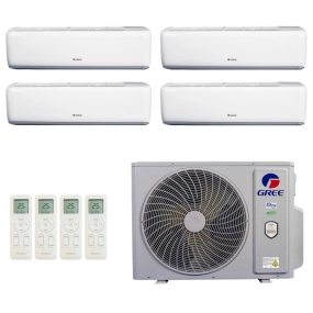 Ar-Condicionado Multi Split Inverter R-32 Gree 36.000 (1x Evap HW 9.000 + 3x Evap HW 12.000) Quente/Frio 220V