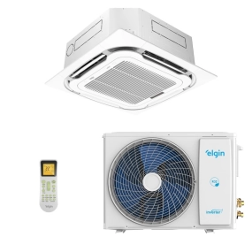 Ar-Condicionado Split Cassete 4 Vias Inverter Plus R-32 Elgin 18.000 BTUs Só Frio 220V Monofásico